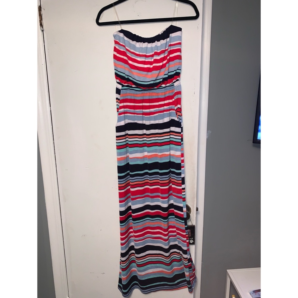 Strapless maxi dress